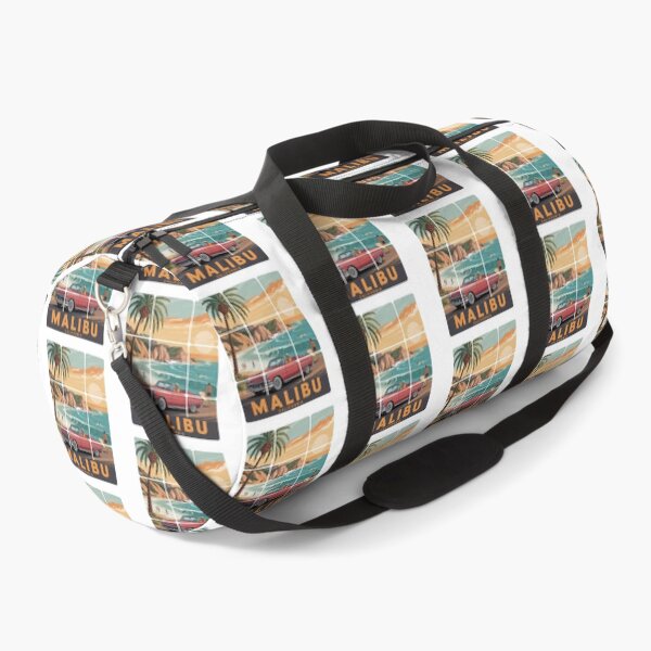 Item preview, Malibu California Vintage Surf and Classic Red Car Retro Souvenir designed and sold by Polarisofficial.