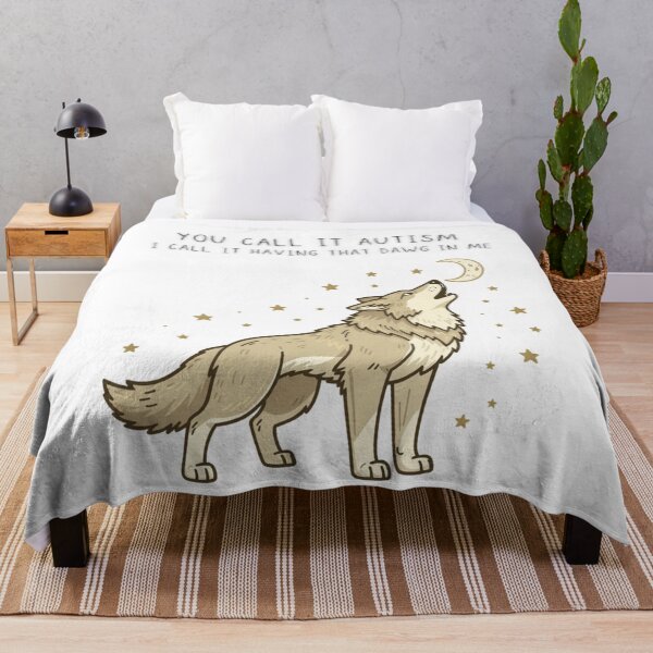 Item preview, You Call It Autism I Call It Having That Dawg In Me Funny Wolf Tee - Digital Art designed and sold by Panom Suavichien.