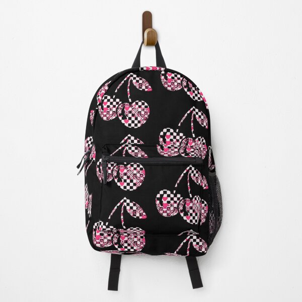 Item preview, Checkers & Pink Hearts Patterned Cherries designed and sold by CDPrintsDesigns.