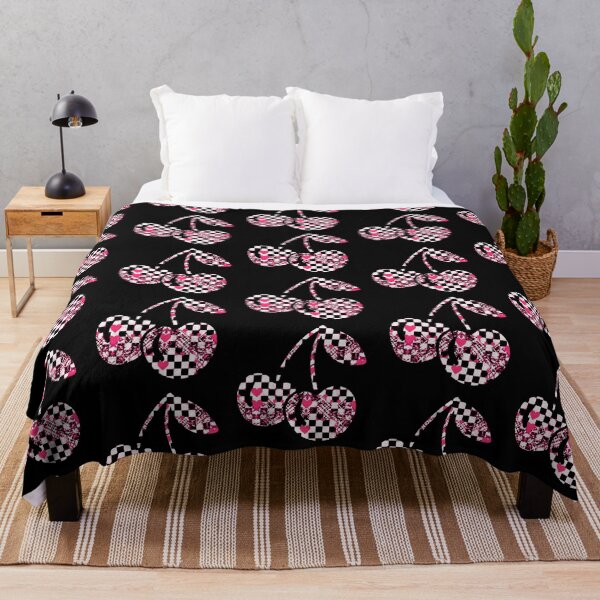 Item preview, Checkers & Pink Hearts Patterned Cherries designed and sold by CDPrintsDesigns.