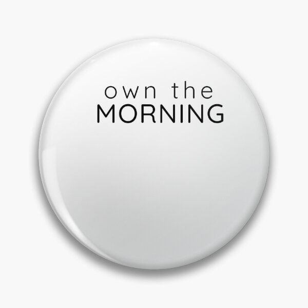Item preview, Own the Morning – Minimal Motivational Typography designed and sold by Lynn Creates.
