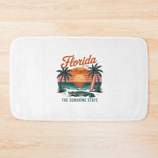 Item preview, Florida The Sunshine State Vintage Gator Surf Retro Souvenir designed and sold by Polarisofficial.