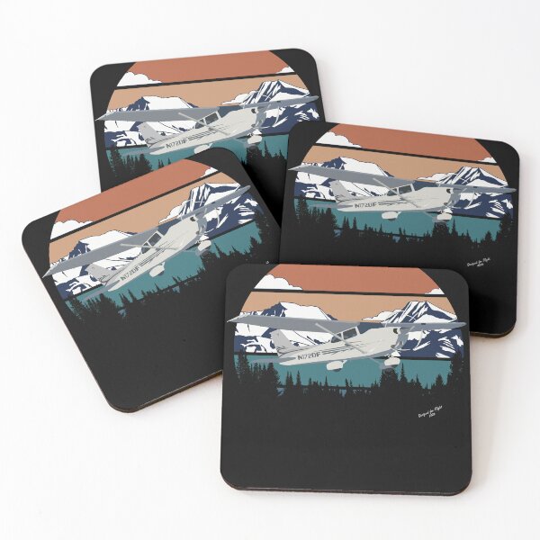 Item preview,  Retro Sunset Airplane 172 Aircraft Pilot Aviator Design designed and sold by RealPilotDesign.