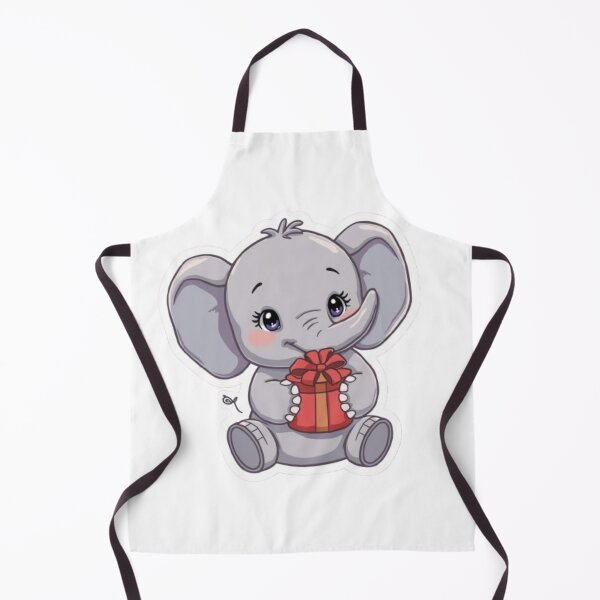 Item preview, Charming Adorable Elephant with Giftbox - Pastel Tones Sticker Design designed and sold by DigitfanStudio.