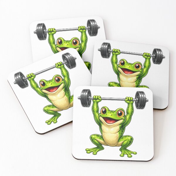 Item preview, Fitness Frog Lifting Weights – Fun Gym Design, Training Motivation, Frog Workout Cartoon designed and sold by JemDo.