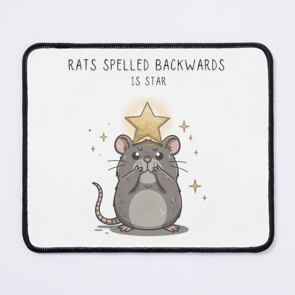 Item preview, Rats Spelled Backwards Is Star Funny Rat T-Shirt Chaotic Little Creatures - Digital Art designed and sold by Panom Suavichien.