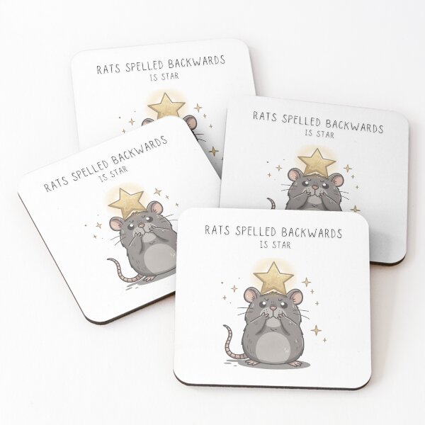 Item preview, Rats Spelled Backwards Is Star Funny Rat T-Shirt Chaotic Little Creatures - Digital Art designed and sold by Panom Suavichien.