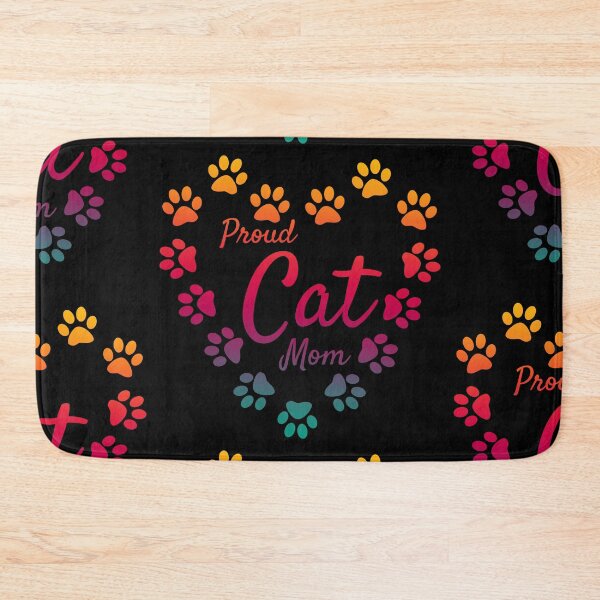 Item preview, Rainbow Proud Cat Mom Heart Paws designed and sold by MadandMean.