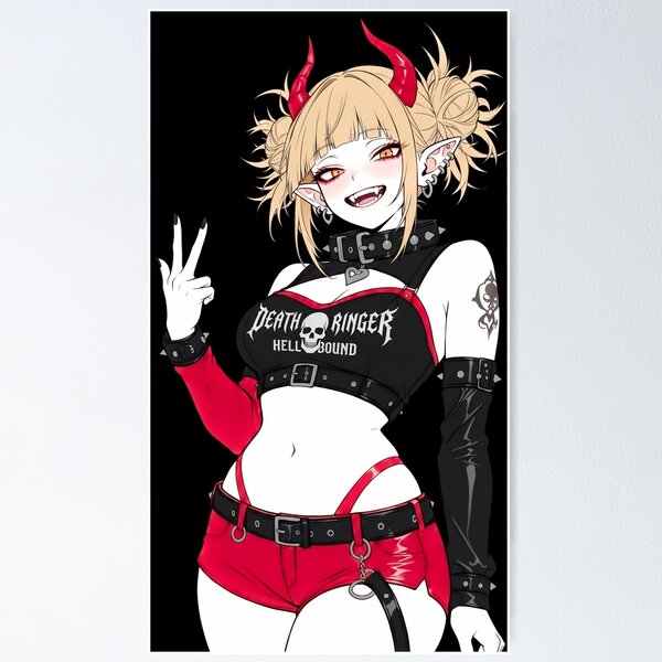 Item preview, Y2K Punk Death Metal Demon Anime Girl designed and sold by MikaseSan.