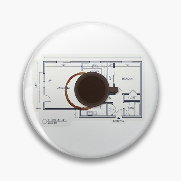 Item preview, Architecture Floor Plan Coffee Stain Studio Life designed and sold by AkDesign022.
