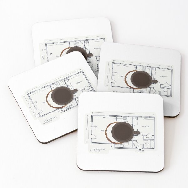 Item preview, Architecture Floor Plan Coffee Stain Studio Life designed and sold by AkDesign022.