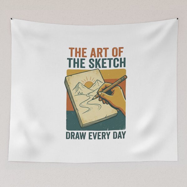 Item preview, Vintage Retro Sketch Artist Drawing Design designed and sold by VelvetArchives.