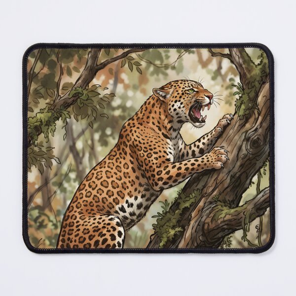 Item preview, Leopard Panthera Pardus Arboreal Forest Canopy designed and sold by RubisLeaf.