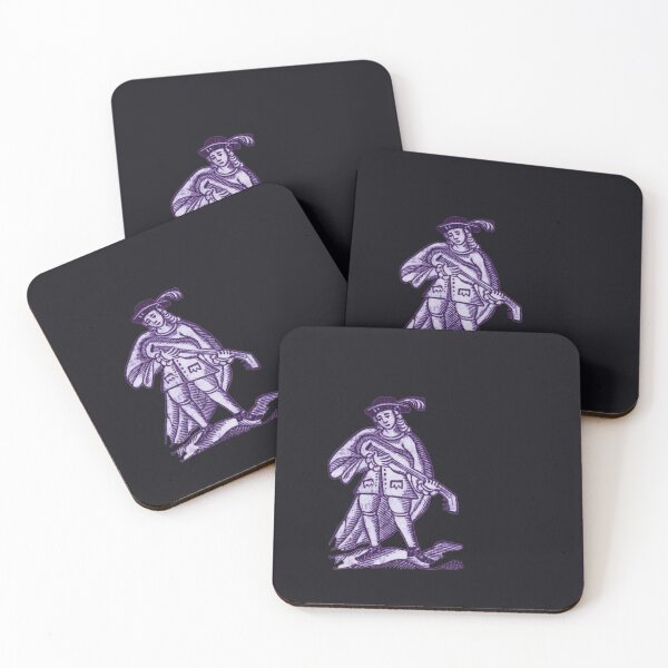 Item preview, Medieval Lute Player (violet version) designed and sold by Dungeon-Shop.