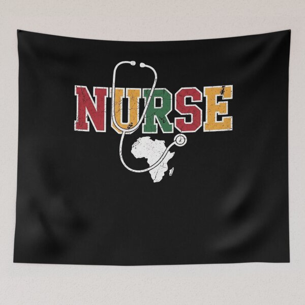 Item preview, Juneteenth Nurse Groovy Retro Black Melanin RN Africa Women designed and sold by clothesy7.