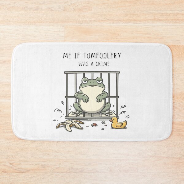 Item preview, Me If Tomfoolery Was A Crime Funny Frog Jail T-Shirt Chaotic Creatures - Digital Art designed and sold by Panom Suavichien.