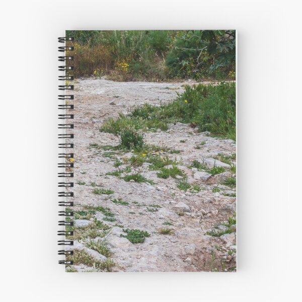 Item preview, Dirt Path Through Yellow Wildflowers and Rocky Ground Along a Quiet Countryside Trail designed and sold by Nmallia.