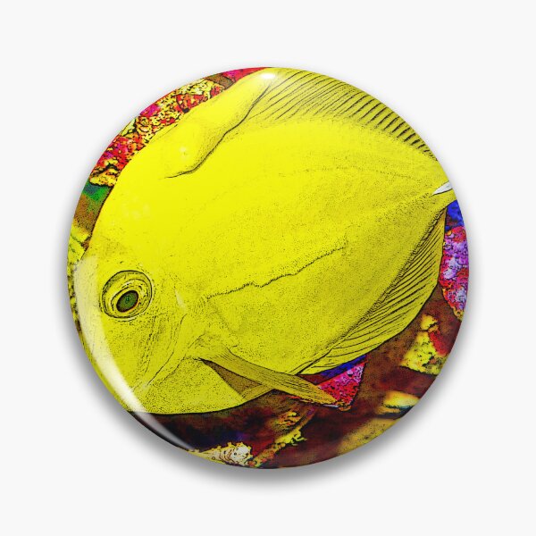 Item preview, Surgeon Fish, Yellow Tang, Digital Illustration designed and sold by AMacGPhilly.