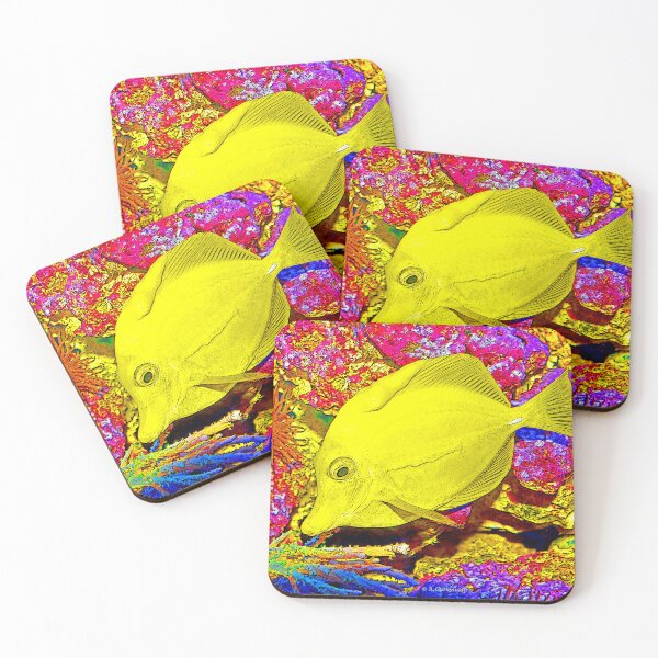 Item preview, Surgeon Fish, Yellow Tang, Digital Illustration designed and sold by AMacGPhilly.