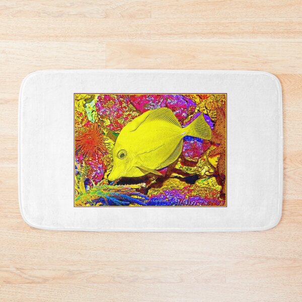 Item preview, Surgeon Fish, Yellow Tang, Digital Illustration designed and sold by AMacGPhilly.