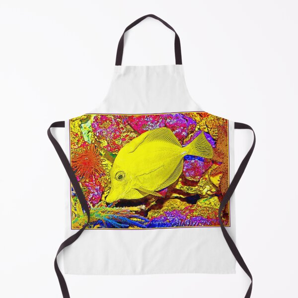 Item preview, Surgeon Fish, Yellow Tang, Digital Illustration designed and sold by AMacGPhilly.