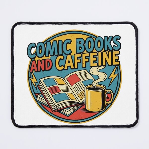 Item preview, Comic Books and Caffeine designed and sold by Milasneeze.
