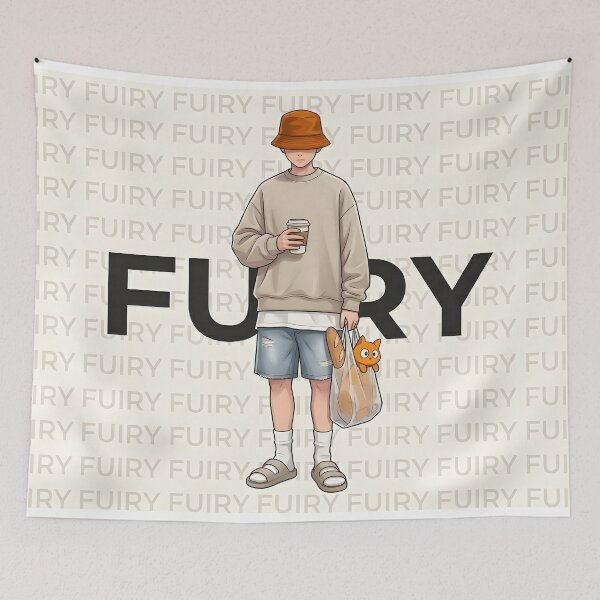 Item preview, Urban Streetwear Aesthetic with Orange Accents designed and sold by FUIRY .