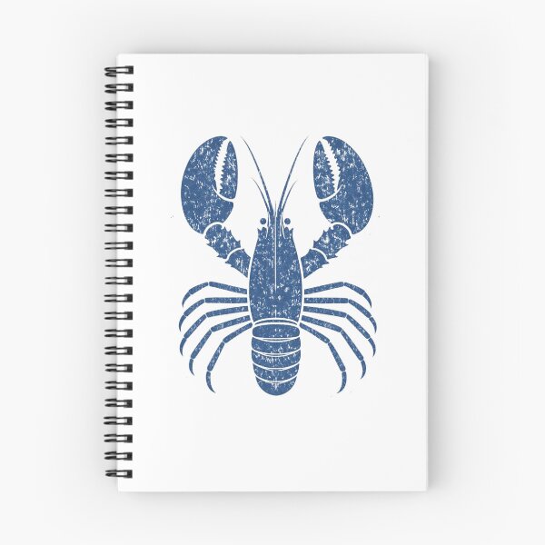 Item preview, Vintage Blue Lobster Illustration Nautical Minimal designed and sold by ByLusya.