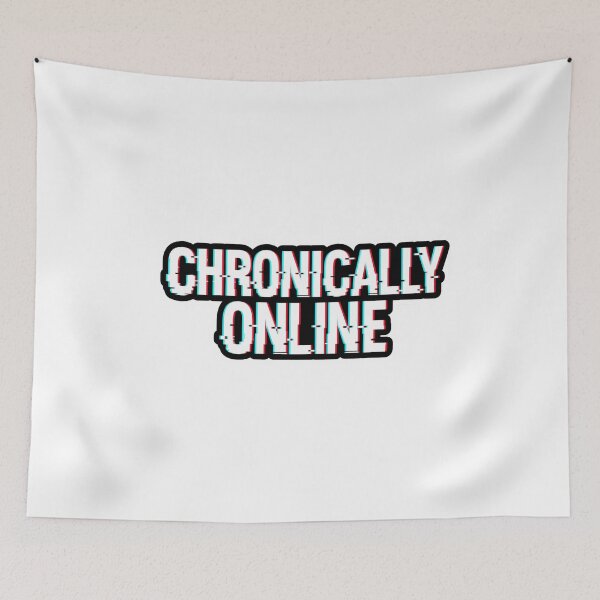 Item preview, Chronically Online Funny Sticker designed and sold by CutePlix.