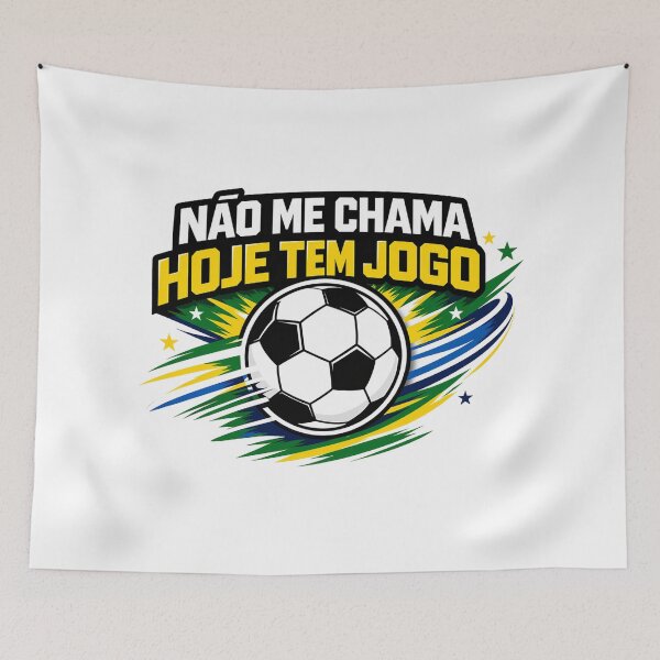 Item preview, Nao Me Chama, Game Day Soccer Quote designed and sold by rocknrollstyles.