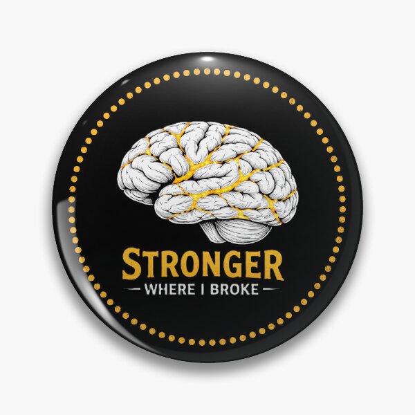 Item preview, Stronger Where I Broke Brain Recovery Shirt designed and sold by ComebackCotton.