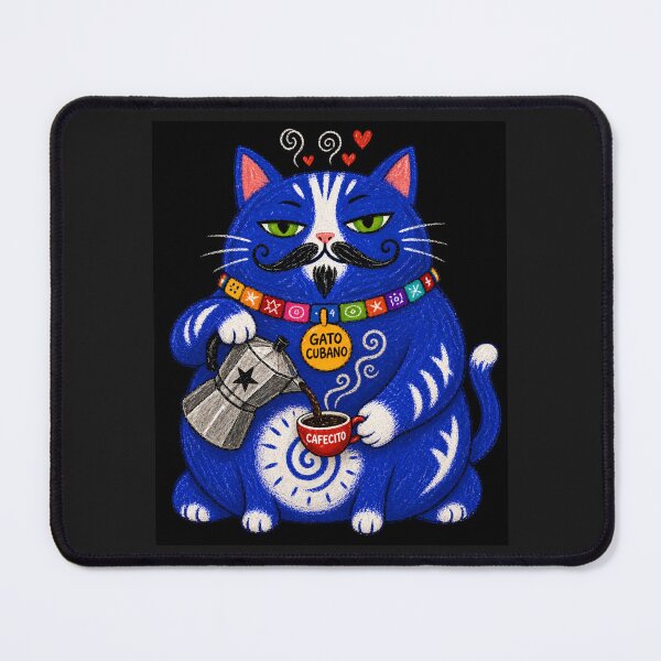 Item preview, Gato Cubano Cafecito Cuban Coffee Cat designed and sold by ZunZunArt.
