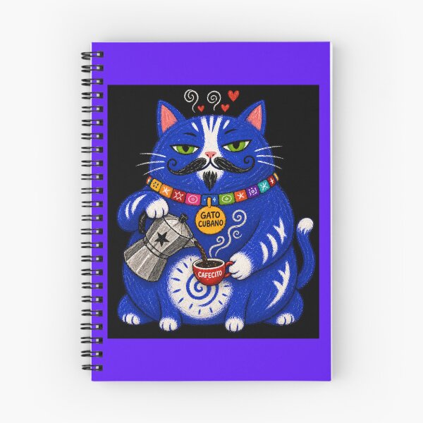 Item preview, Gato Cubano Cafecito Cuban Coffee Cat designed and sold by ZunZunArt.