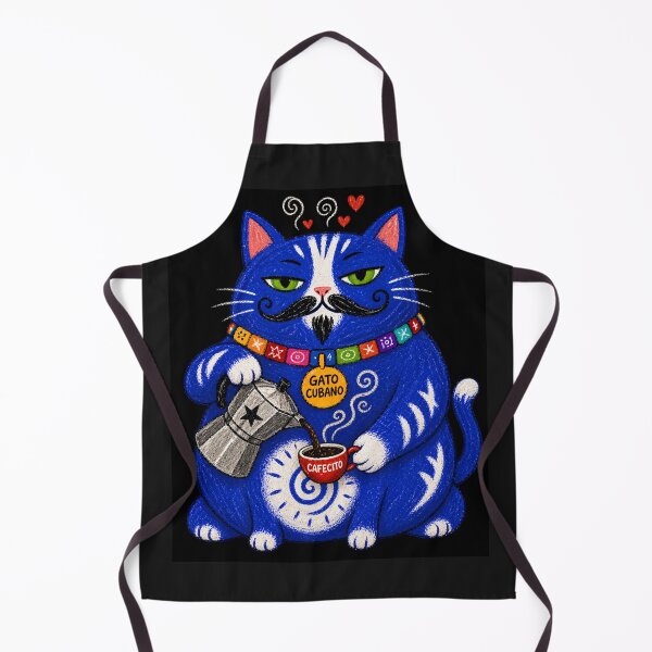 Item preview, Gato Cubano Cafecito Cuban Coffee Cat designed and sold by ZunZunArt.