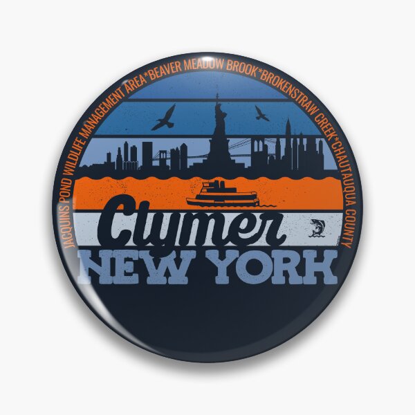 Item preview, Clymer New York Sunset Retro Vintage Local Pride Logo designed and sold by CRHPOD20.