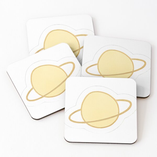 Item preview, Pastel Yellow Planet Sticker – Soft Minimal Aesthetic designed and sold by designpgigi.