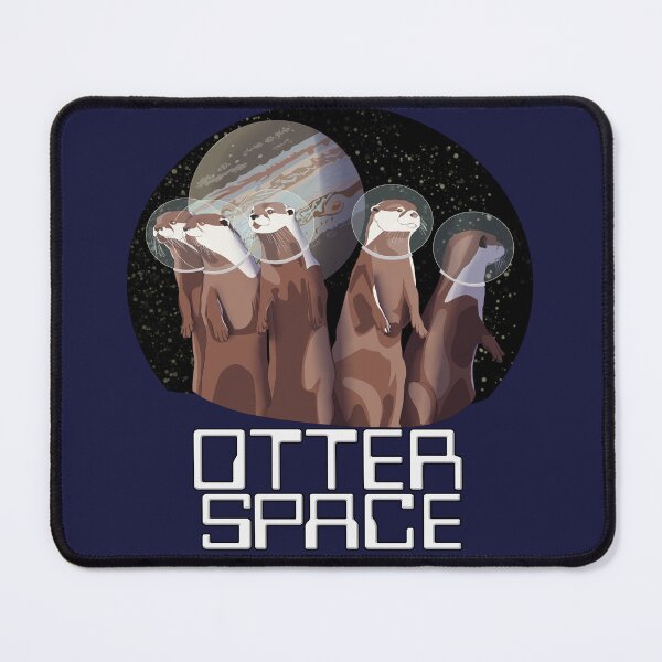 Item preview, Otter Space Scape With Stacked Text designed and sold by Ivorycrow.