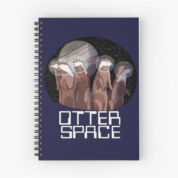 Item preview, Otter Space Scape With Stacked Text designed and sold by Ivorycrow.