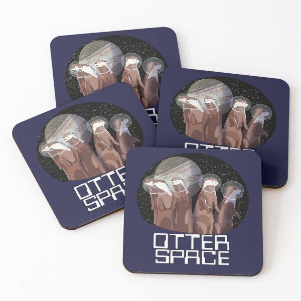 Item preview, Otter Space Scape With Stacked Text designed and sold by Ivorycrow.