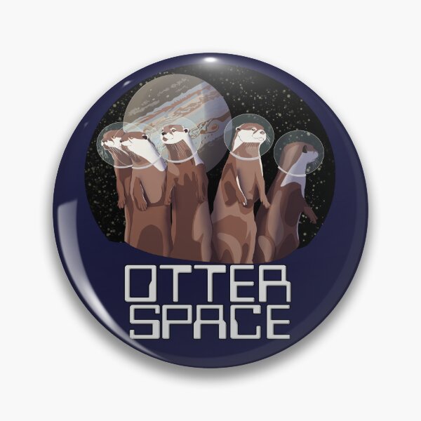 Item preview, Otter Space Scape With Stacked Text designed and sold by Ivorycrow.