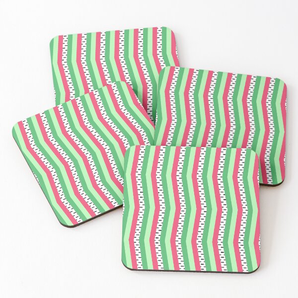 Item preview, Abstract watermelon zigzag designed and sold by Mint + Midnight.