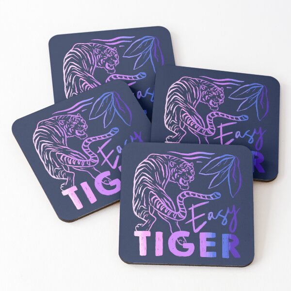 Item preview, easy tiger graphic tee vintage tiger shirt retro animal t shirt designed and sold by art-injoy.