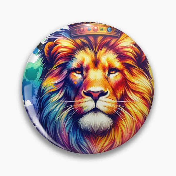 Item preview, Biz graphic design shirt colorful lion head designed and sold by bizmedia.