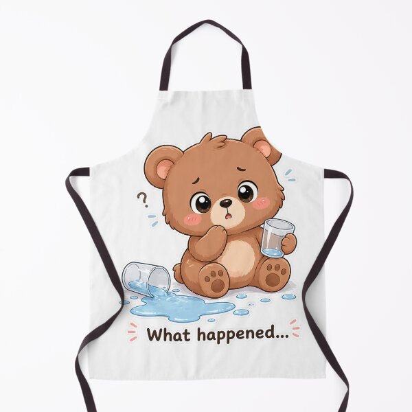 Item preview, Confused Bear Spilled Water What Happened Moment designed and sold by Sadia Jannat.