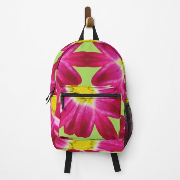 Item preview, Pink Daisy Kaleidoscope on Light Green – Fresh Floral Pattern designed and sold by SilentBloomLab.