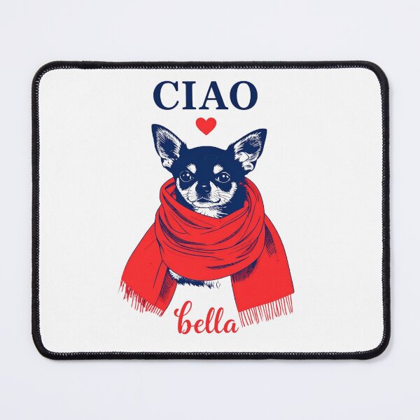 Item preview, Chihuahua Bella with Scarf Cute Pet Portrait designed and sold by ByLusya.
