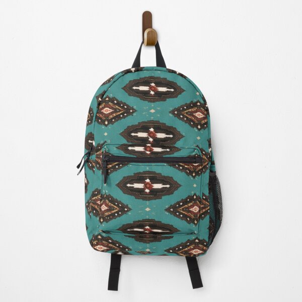 Item preview, Southwestern Turquoise Geometric Pattern - Desert Textile  designed and sold by Myra365Art.