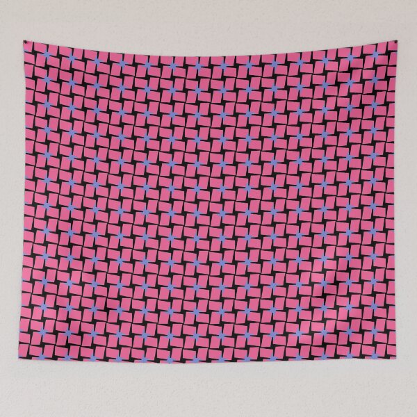 Item preview, Simple Pink Blue Black Geometric Pattern | Retro | Abstract designed and sold by foundatelier.