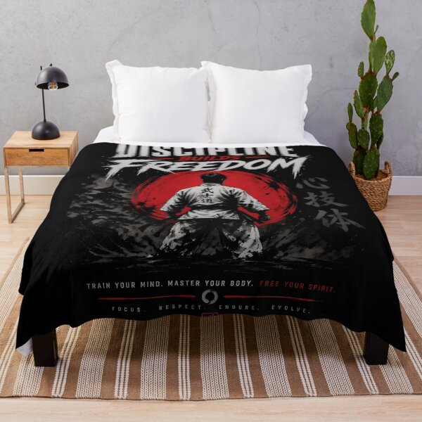 Item preview, Discipline Builds Freedom - Bushido Samurai Martial Arts Quote designed and sold by FightModeStudio.