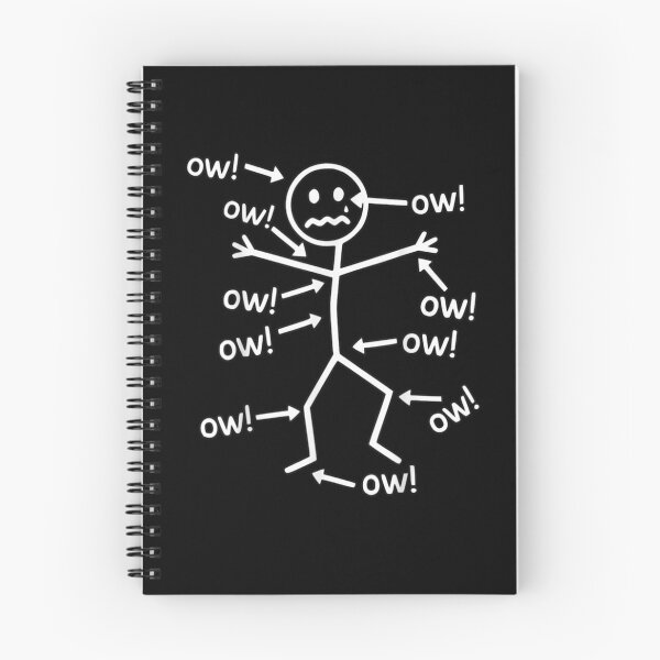 Item preview, Ow Ow Ow Stick Character Figure Humor Chronic Pain Awareness  designed and sold by ivotee.